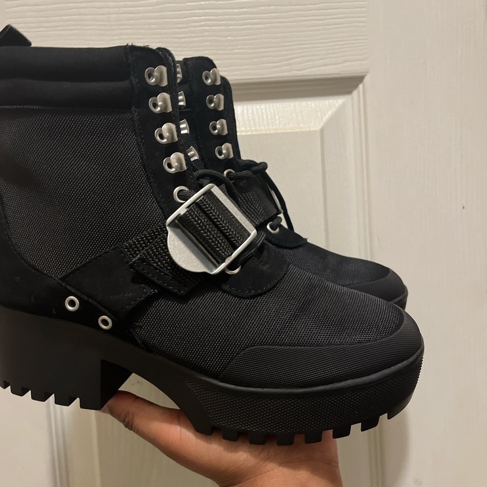 Never Worn Steve Madden Combat Boots